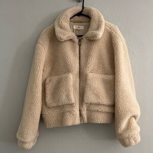 Thread & Supply Cream Sherpa Jacket